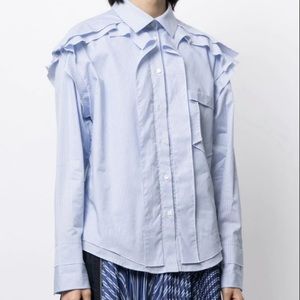 Palmer//Harding Deconstructed Pinstripe Shirt